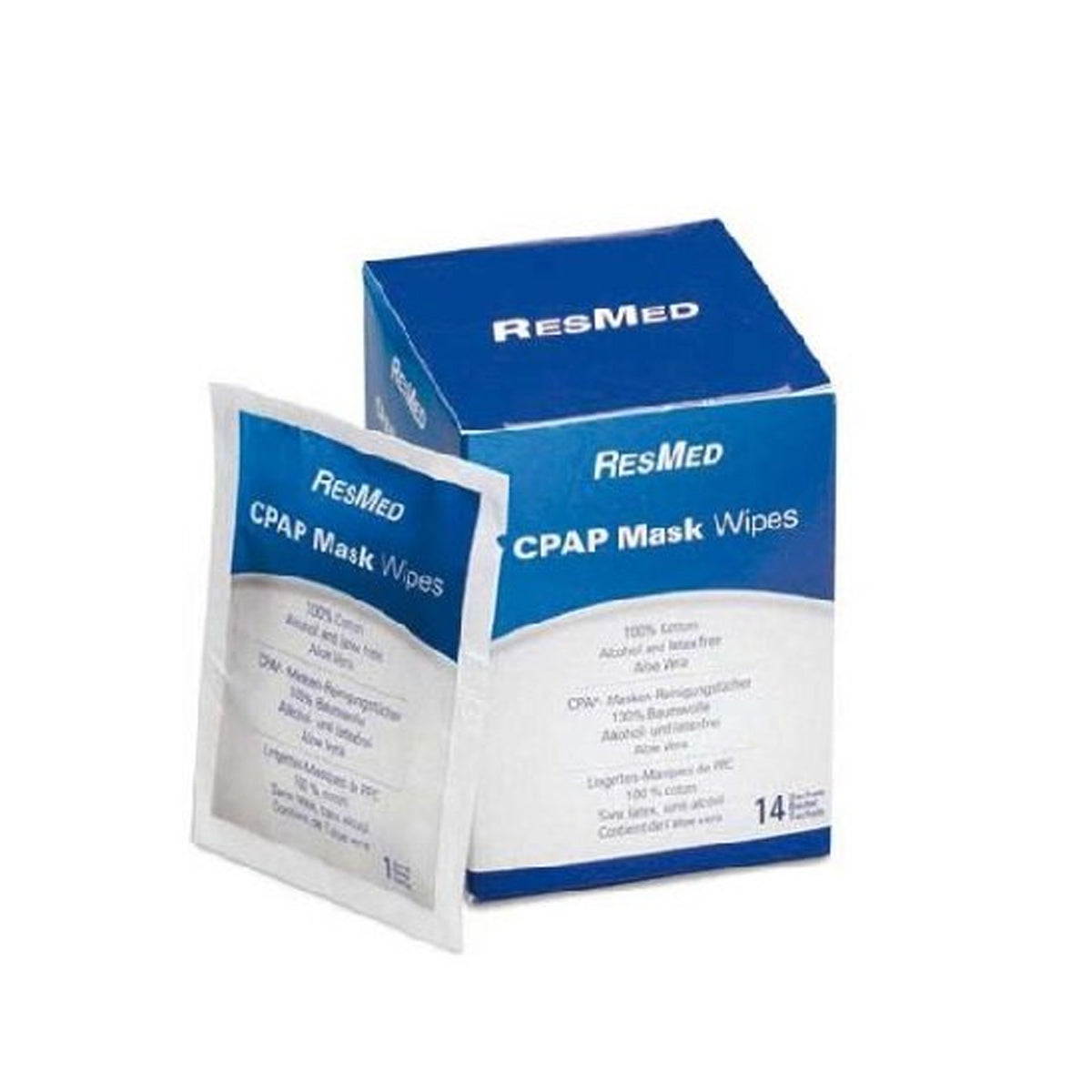CPAP masker reinigingsdoekjes (14 stuks)